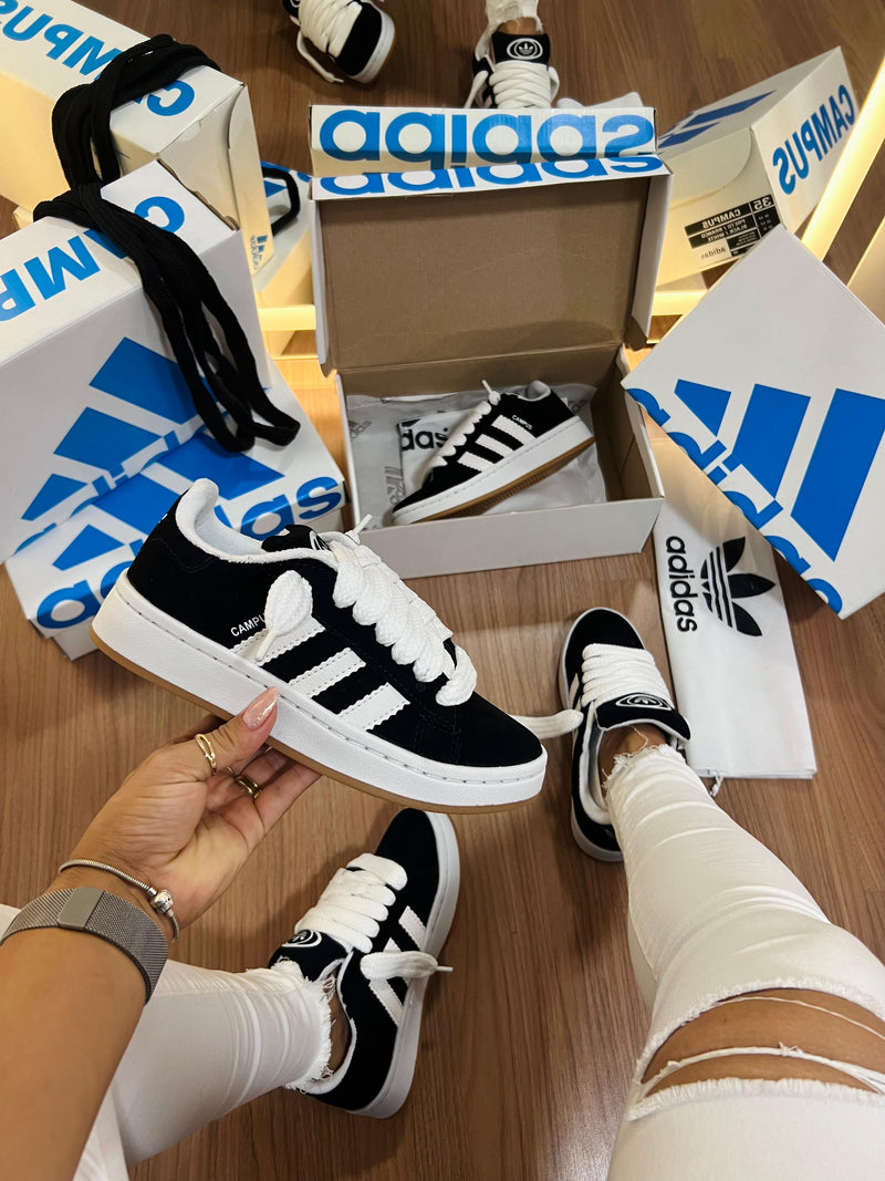 Tênis Adidas Campus - Preto/Branco