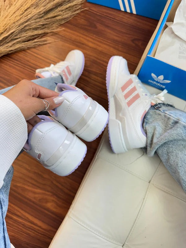 Adidas Forum 84 Low  - Branco/rose