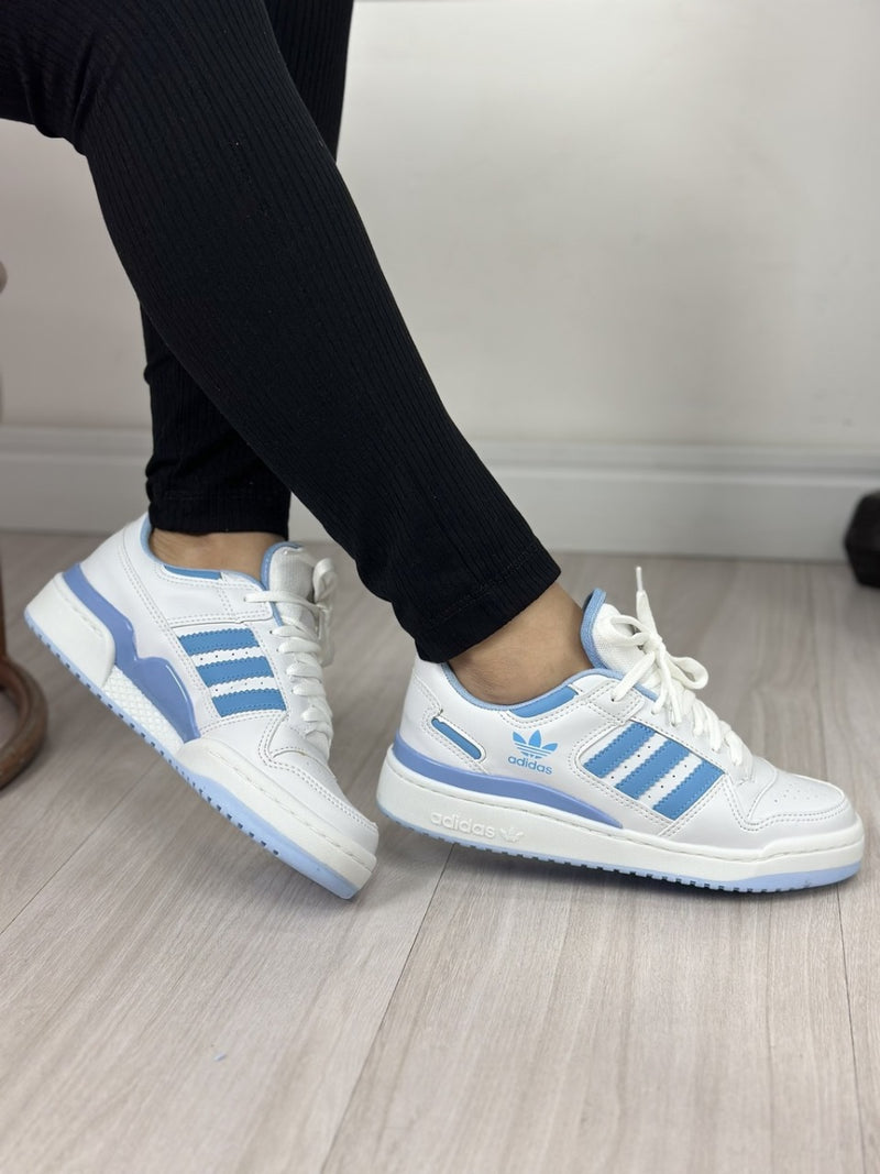 Adidas Forum 84 Low - Branco/azul bebe
