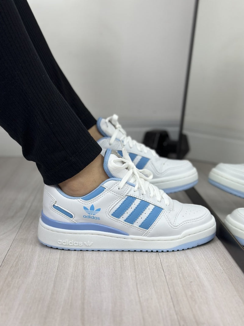 Adidas Forum 84 Low - Branco/azul bebe
