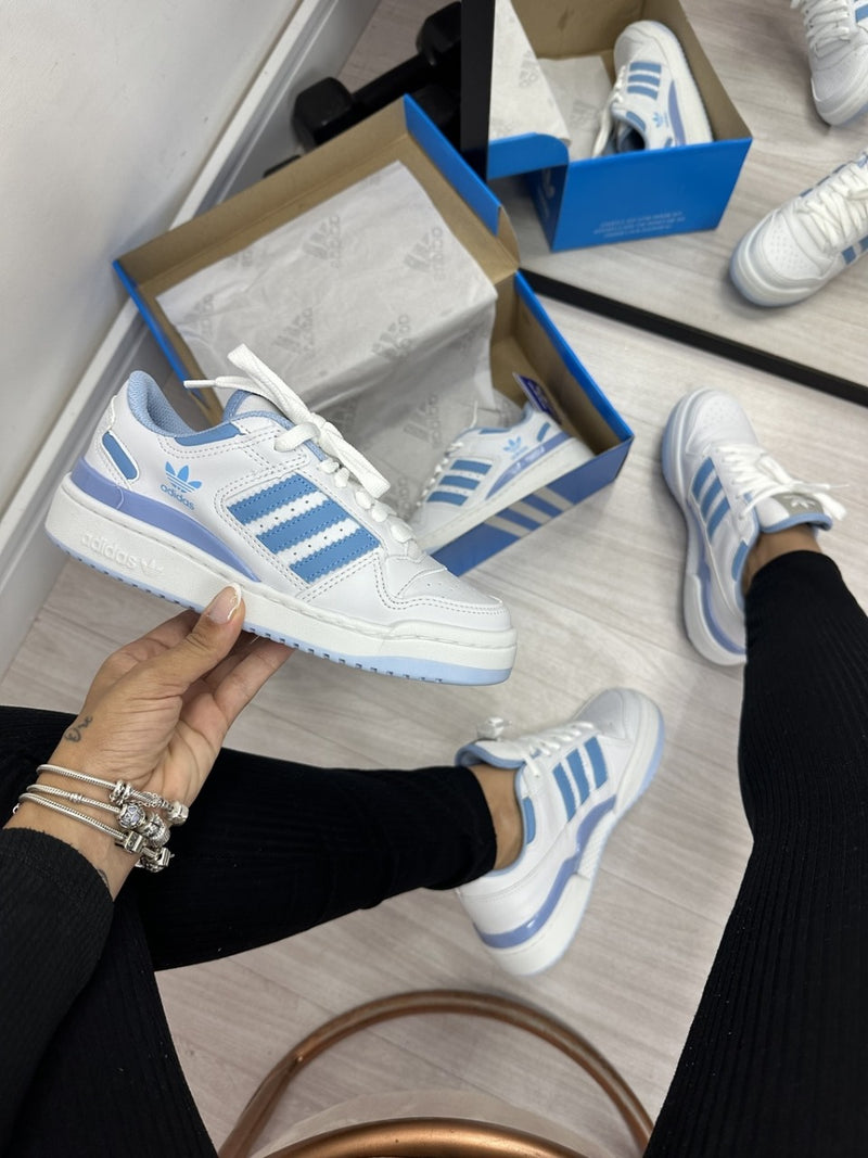 Adidas Forum 84 Low - Branco/azul bebe
