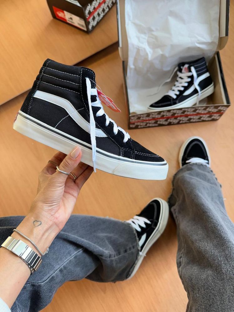 Vans SK8-HI  - preto/branco