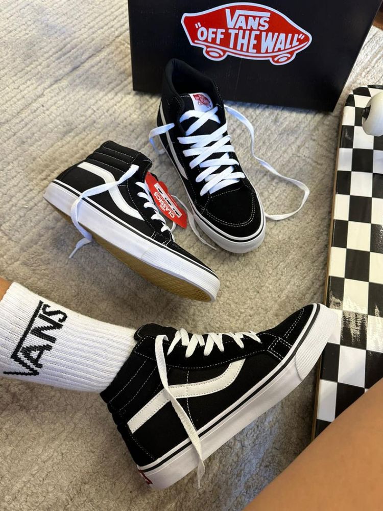 Vans SK8-HI  - preto/branco