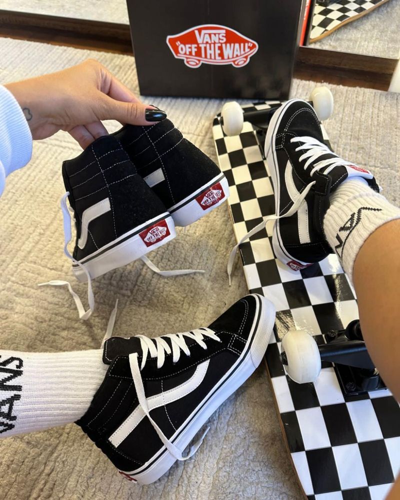 Vans SK8-HI  - preto/branco
