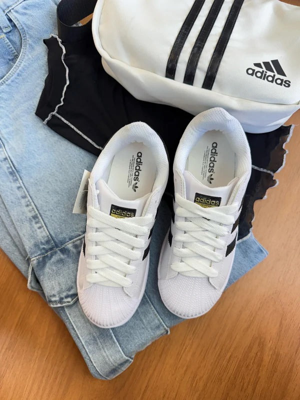 Adidas Superstar - Branco/Preto