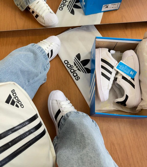 Adidas Superstar - Branco/Preto