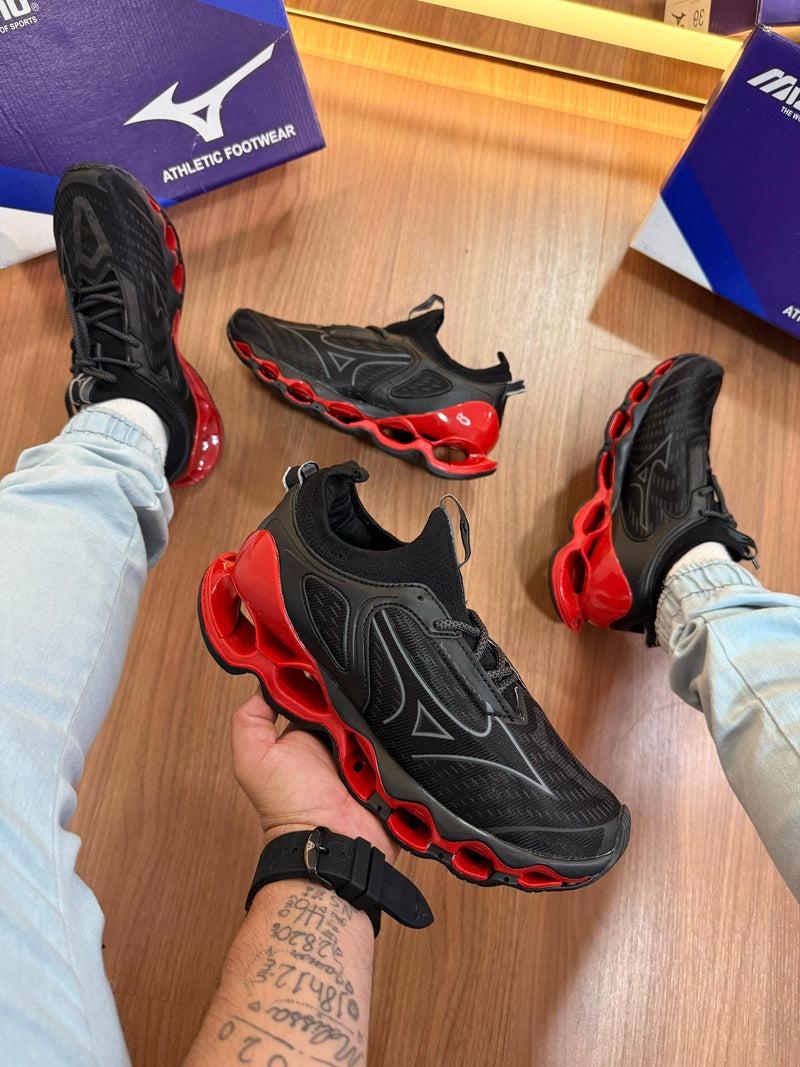 Mizuno Wave Prophecy 14 - Preto/Vermelho