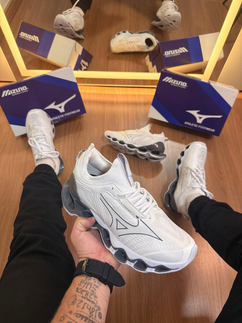 Mizuno Wave Prophecy 14 - Branco/Cinza