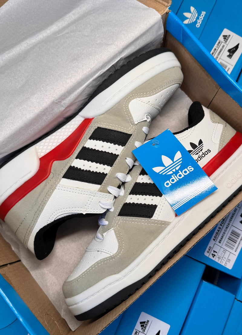 Adidas Forum 84 Low  - Branco/Vermelho